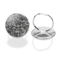Thumbnail for Dark Coloured Airplanes aviation ring in stainless steel.