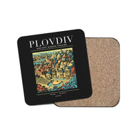 Thumbnail for PLOVDIV - Poster - Coaster - Black