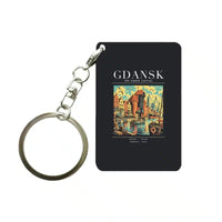 Thumbnail for GDANSK - Poster - Key Chain - Black