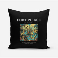Thumbnail for FORT PIERCE - Poster - Pillow - Black