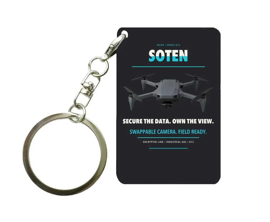 ACSL SOTEN Key Chain design on black key chain