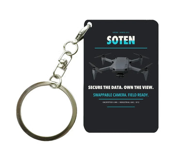 ACSL SOTEN Key Chain design on black key chain