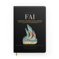 Thumbnail for Fairbanks International Airport (FAI) design on black notebook
