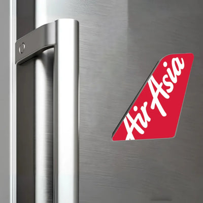 AirAsia Tail Magnets（1） aviation design tail magnet in 3D metal with magnetic back.