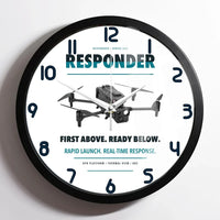 Thumbnail for BRINC Responder design on white framed wall clock