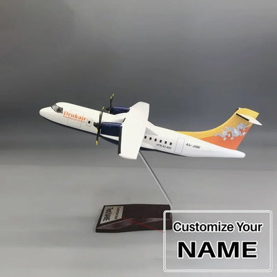 Side view of DrukAir ATR42-600 Airplane Model (1/70 Scale 32cm) aviation special-edition big-scale model aircraft in diecast.