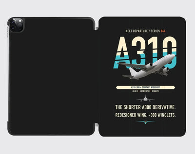 Airbus A310-300 design on black ipad tablet case