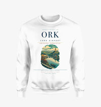 Thumbnail for Cork Airport (ORK) design on white sweatshirt