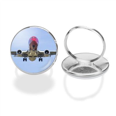 Face to Face with Norwegian Boeing 737 aviation ring in stainless steel.