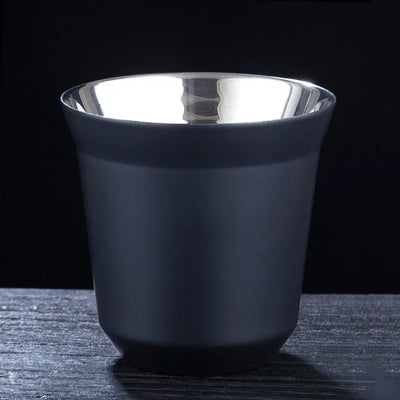 NO aviation design on double-wall coffee mug, vacuum-insulated double-wall.