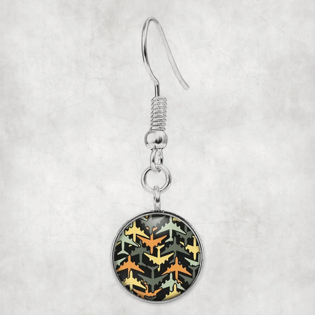 Volume 2 Super Colourful Airplanes aviation-themed earrings, polished hypoallergenic alloy.
