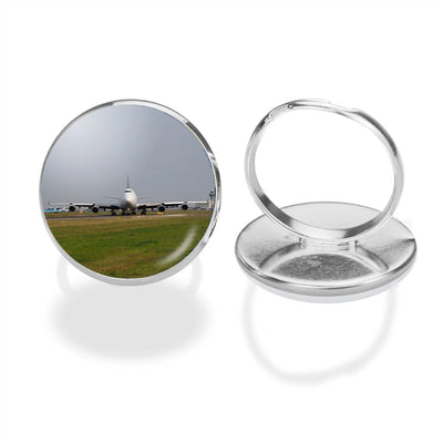 Face to Face with Boeing 747 aviation ring in stainless steel.