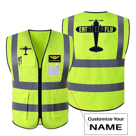 Eat Sleep Fly & Propeller Reflective Vests