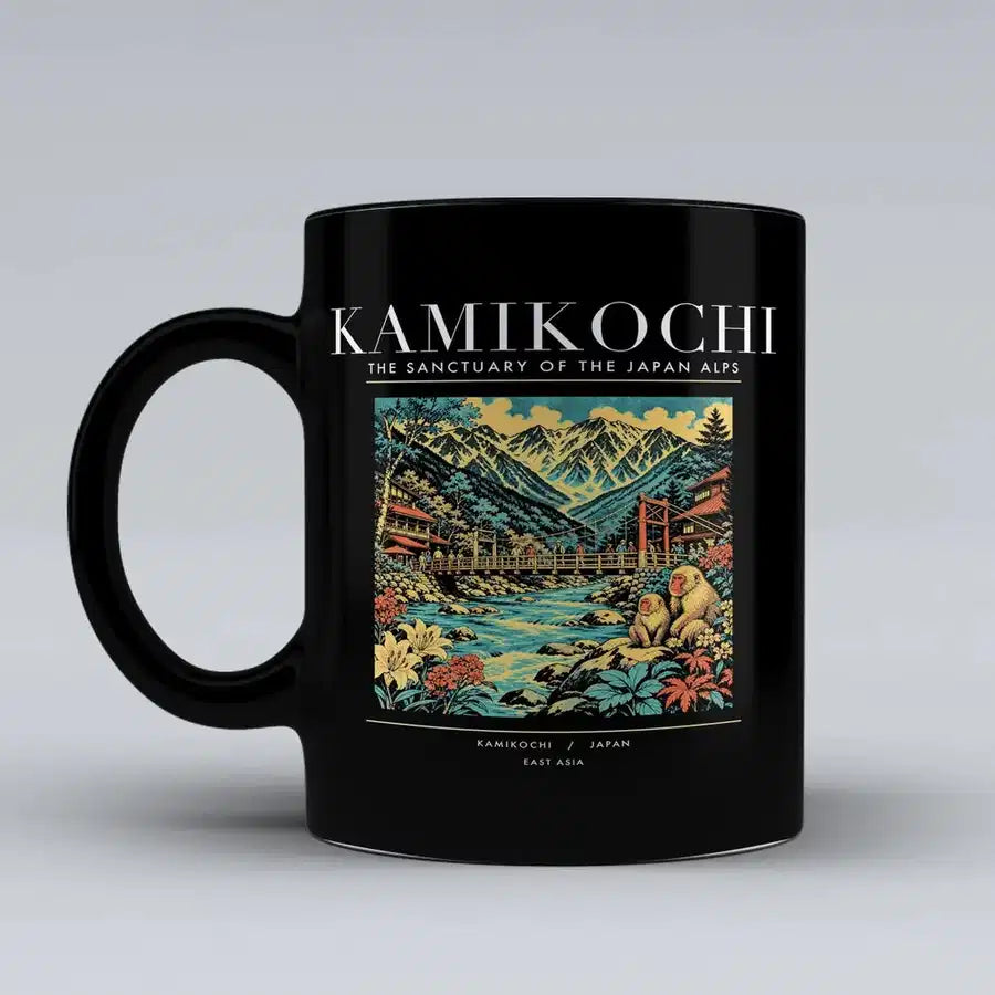 KAMIKOCHI - Poster - Mug - Black