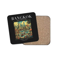 Thumbnail for BANGKOK - Poster - Coaster - Black