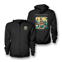 Thumbnail for VINTAGE G4379 - The Skycap's Pyramid - Premium Zipped Hoodie design on black