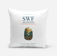 Thumbnail for New York Stewart International Airport (SWF) design on white pillow