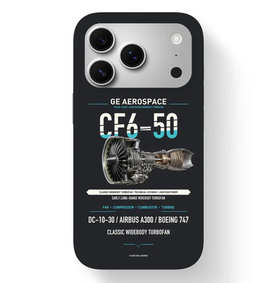 CF6-50 Case design on black iphone case