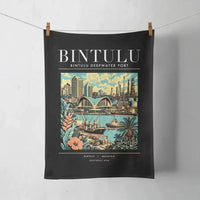 Thumbnail for BINTULU - Poster - Towel - Black