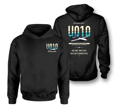 Airbus U010 Aliaca Fixed-wing design on black hoodie