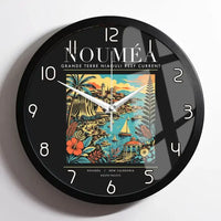 Thumbnail for NOUMÉA - Poster - Wall Clock Framed - Black