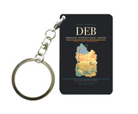 Thumbnail for Debrecen International Airport (DEB) design on black key chain