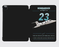 Thumbnail for Bombardier Learjet 23 design on black ipad tablet case