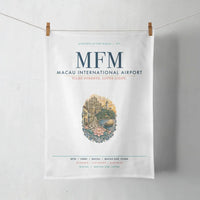 Thumbnail for Macau International Airport (MFM) design on white towel