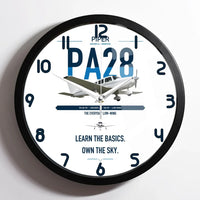 Thumbnail for Piper PA-28-181 Archer LX design on white framed wall clock