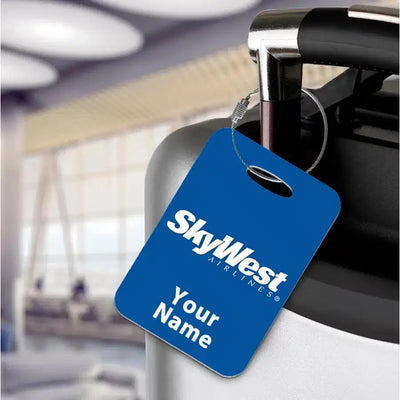 skywest airlines aviation design acrylic luggage tag, durable acrylic construction.