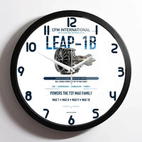 Thumbnail for CFM LEAP-1B design on white framed wall clock