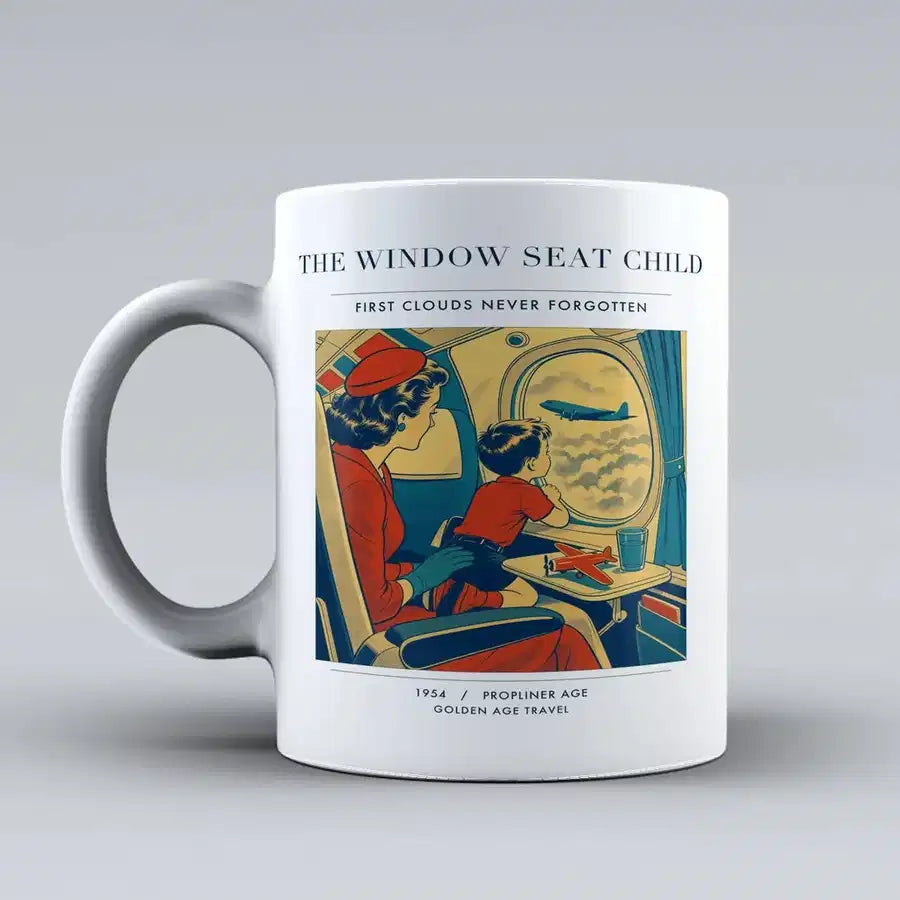 VINTAGE G4215 - The Window Seat Child - Ceramic Mug design on white