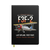 Thumbnail for F3F-2 Last Biplane First Fight design on black notebook