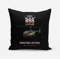 Thumbnail for Robinson R66 design on black pillow