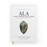 Thumbnail for Almaty International Airport (ALA) design on white notebook