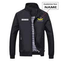 Thumbnail for Cabin Crew Text aviation design printed on modern shell with tailored fit stylish jacket.