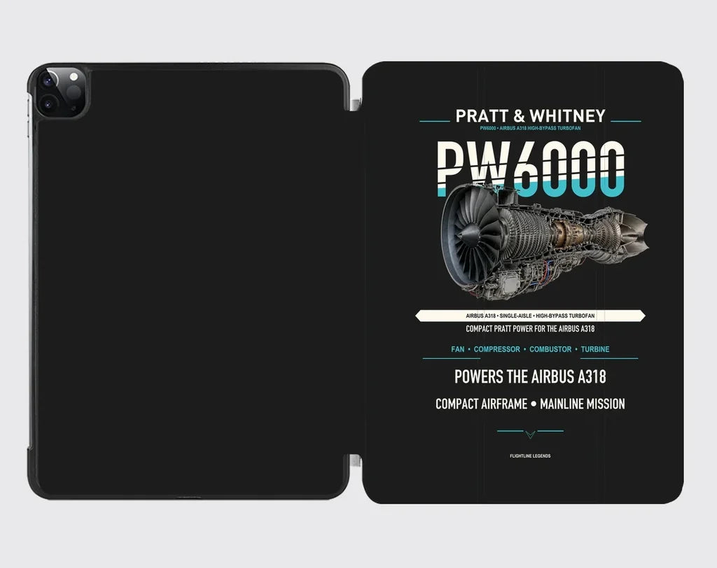PW6000 design on black ipad tablet case