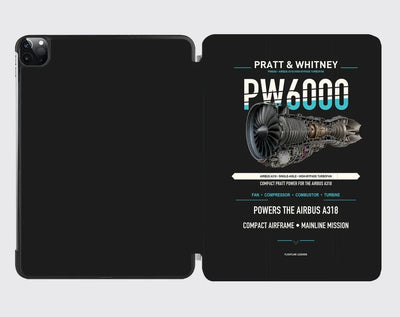 PW6000 design on black ipad tablet case