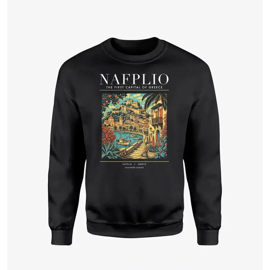 NAFPLIO - Poster - Sweatshirt - Black