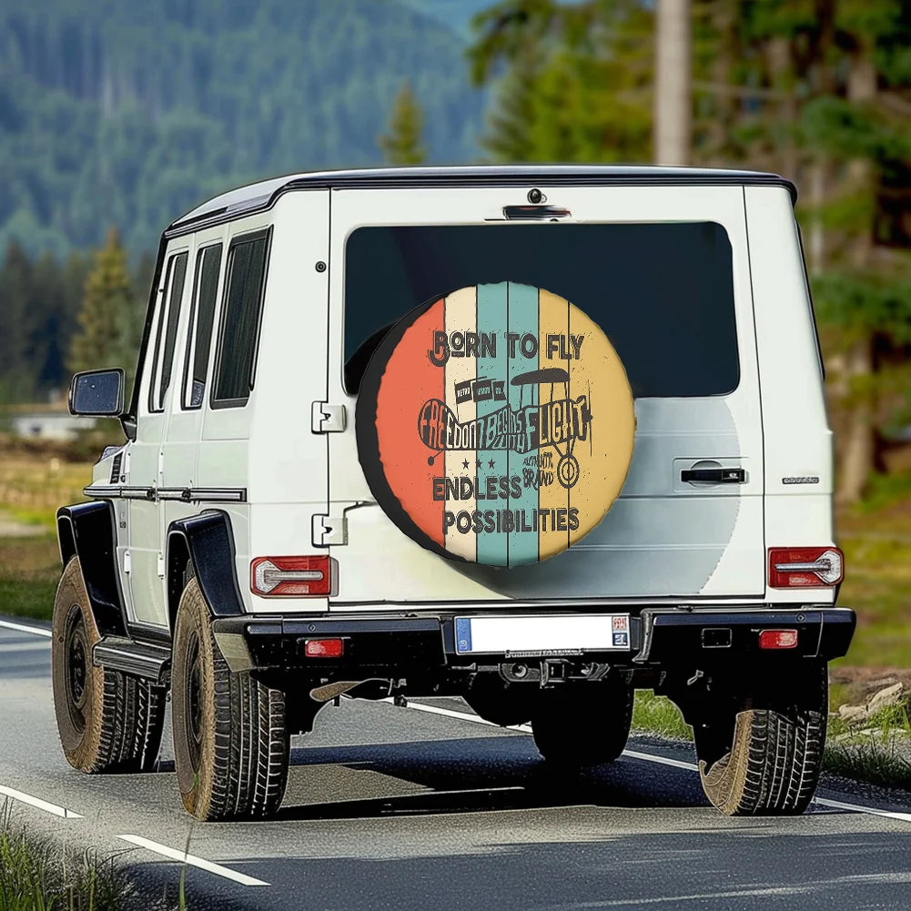 Born to Fly Tire Cover