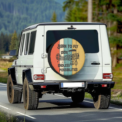 Born to Fly Tire Cover