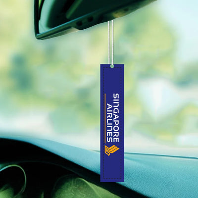 Singapore Airlines Car aviation design on scented aviation-themed paper car air freshener.