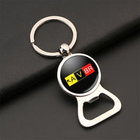 Thumbnail for AV8R Bottle Opener aviation design on bottle-opener key chain, durable metal alloy with built-in opener.