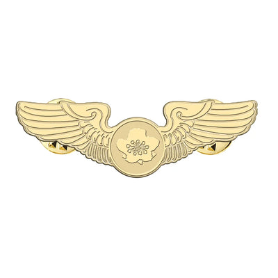 China Airlines aviation hollow pin in polished alloy.