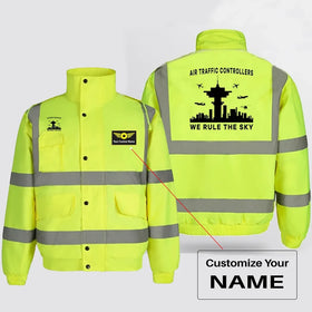 Air Traffic Controllers - We Rule The Sky Reflective Winter Jackets
