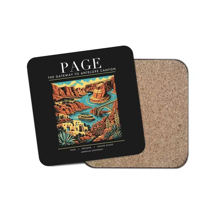 PAGE - Poster - Coaster - Black