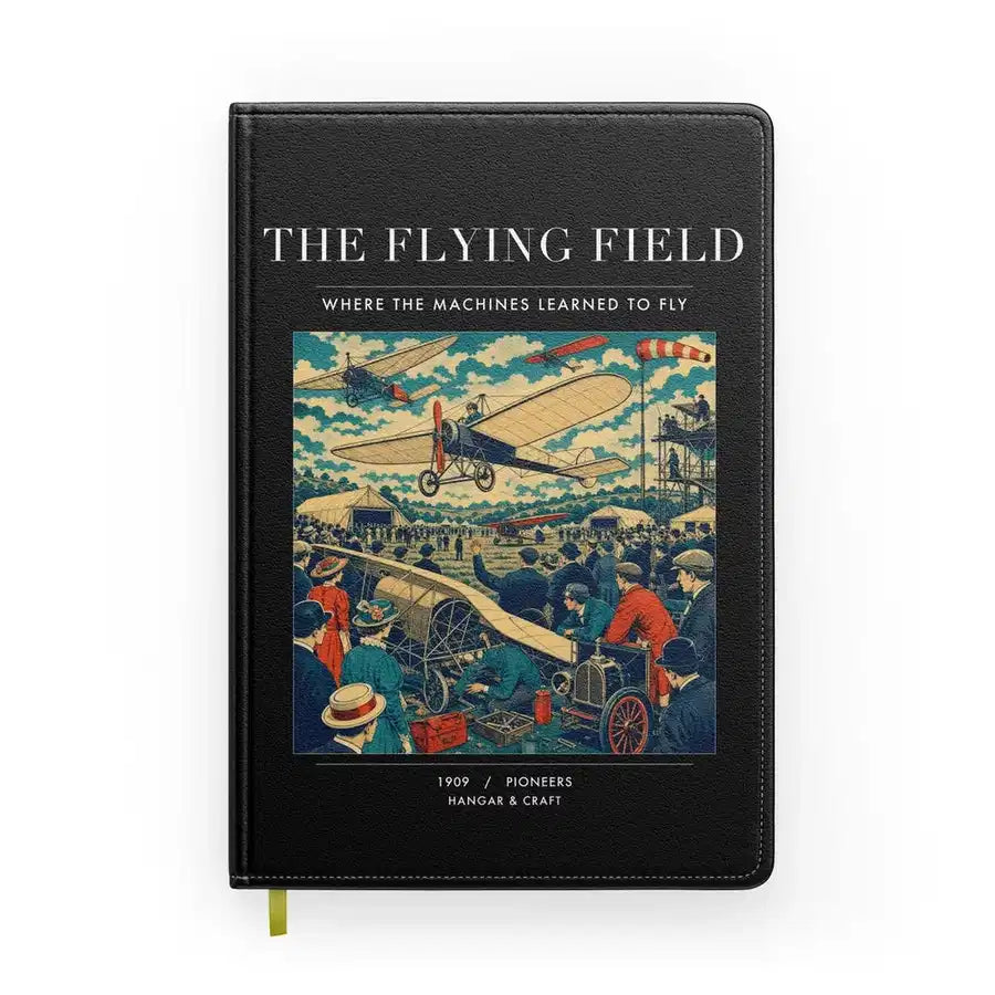VINTAGE G4001 - The Flying Field - Designed Notebooks design on black