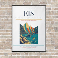 Thumbnail for Terrance B. Lettsome International Airport EIS — Road Town vertical canvas print - framed - white background