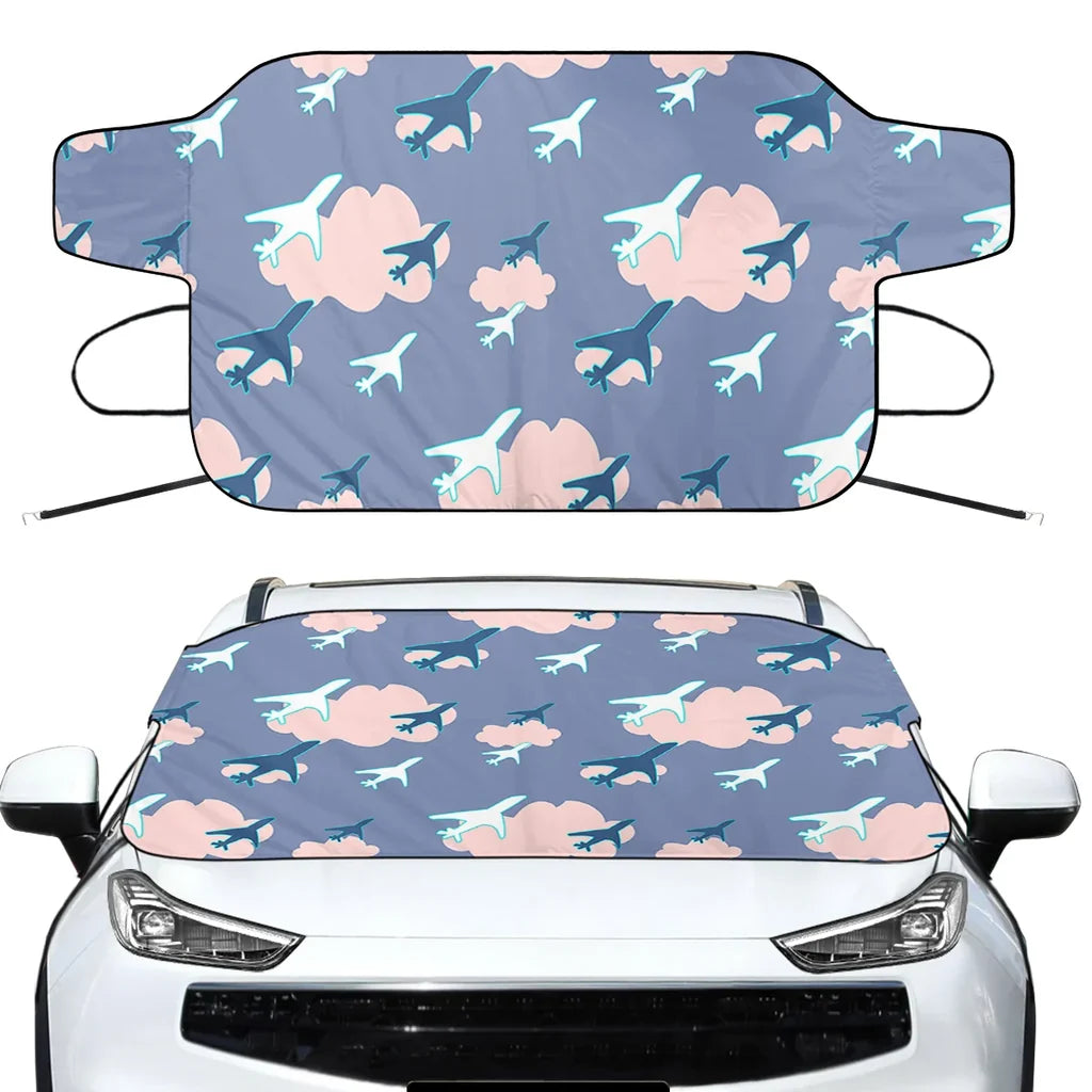 Cool & Super Airplanes (Vol2) Car aviation design on car windshield cover.