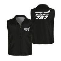 Thumbnail for The Boeing 757 Thin Style aviation design printed on lightweight shell with sleeveless design thin vest.